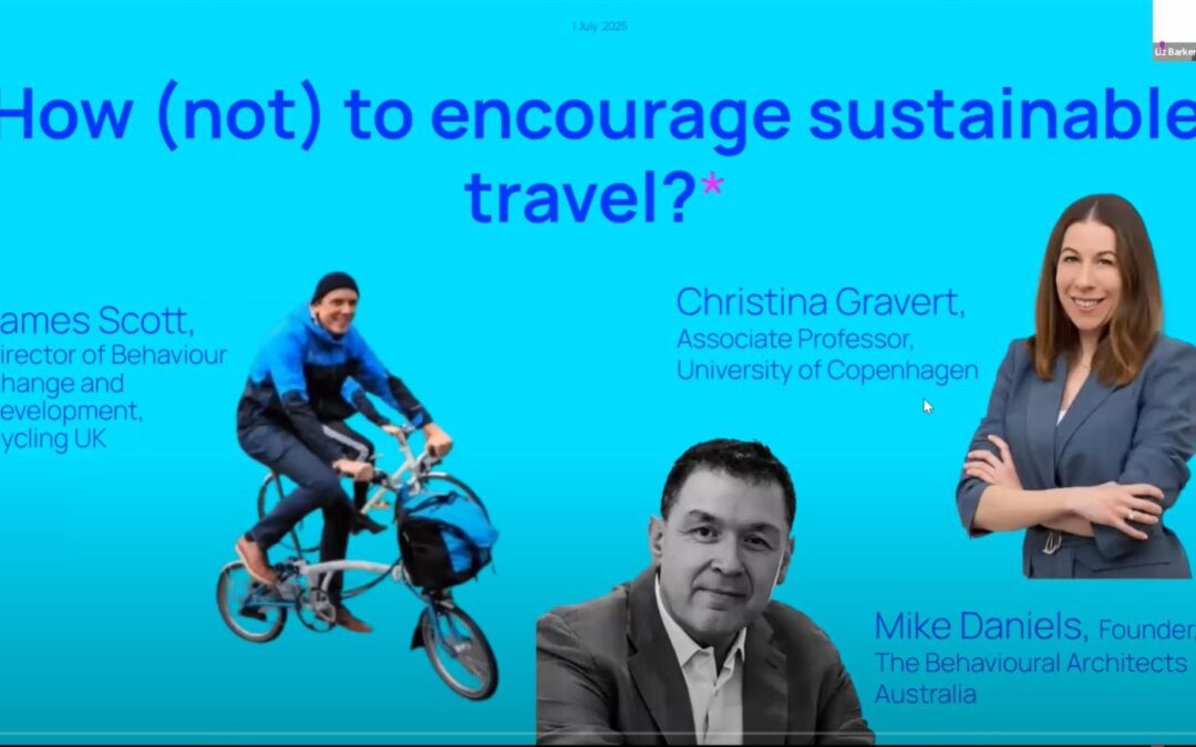 How not to nudge transport choices