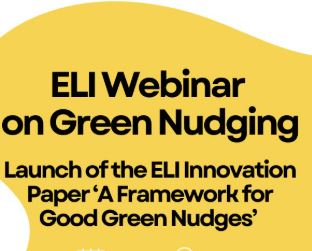 Panel Participant ELI Webinar on Green Nudges